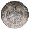 Image 2 : Cuba (struck at the Philadelphia mint), "star" peso, 1933, NGC MS 61.
