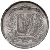 Image 2 : Dominican Republic, 1/2 peso, 1961, NGC MS 66, ex-Rudman.