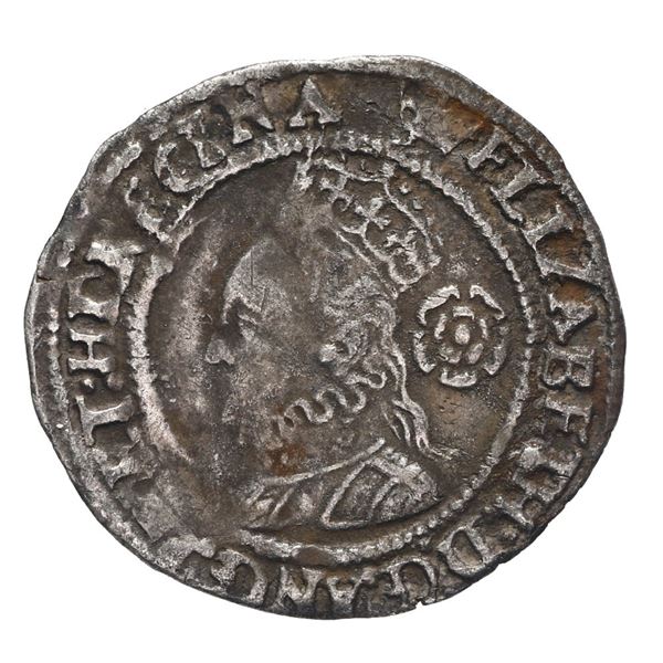 England (London mint), threepence, Elizabeth I, 1568, mintmark coronet.
