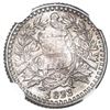 Image 2 : Guatemala, 1/2 real, 1893, large wreath and small date, NGC MS 65 ("top pop").