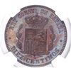 Image 2 : Barcelona, Spain, copper 10 centimos, Alfonso XII, 1877 OM, NGC MS 64 BN.