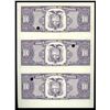 Image 2 : Uncut trio of Ecuador, Banco Central, 100 sucres proofs, ND (1988-97), ex-Rudman.