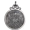 Image 2 : Mexico City, Mexico, pillar 8 reales, Philip V, 1736 MF, ex-Hollandia (1743), mounted shield-side ou