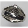 Image 2 : Lima, Peru, cob 1/2 real, 1696, mounted cross-side up in silver ring, size 10.