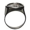Image 2 : Potosi, Bolivia, cob 1/2 real, 1715, mounted cross-side out in silver ring, size 10.