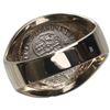 Image 2 : Mexico City, Mexico, pillar 1/2 real, Charles III, 1763 M, mounted pillars-side up in 14K gold ring,