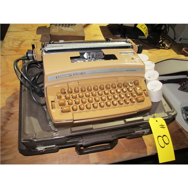 CORONET TYPEWRITER WITH CASE