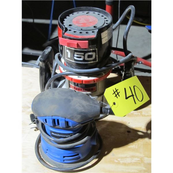 MASTERCRAFT PALM SANDER & CRAFTSMAN ROUTER
