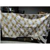 Image 2 : NEW - HANDMADE THROW BLANKET (BEIGE/WHITE)