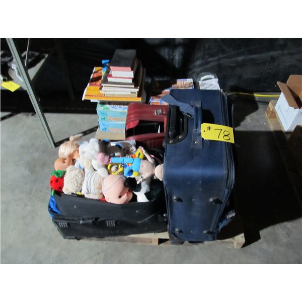 LUGGAGE, DOLLS, BEARS, PUZZLES, HUMIDIFIER, CRUTCHES