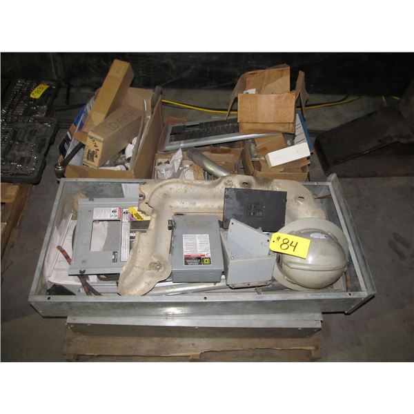PALLET OF ELECTRICAL AND PLUMBING SUPPLIES