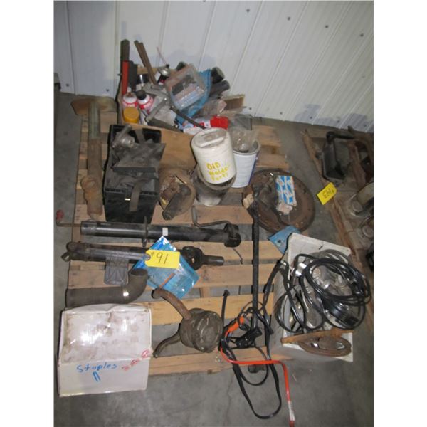 IMPLEMENT JACKS, SPRAYS, BOOT GRIPS, CASTERS, AIR STAPLES, VARIOUS AUTO PARTS