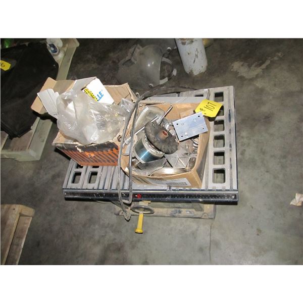 MASTERCRAFT 10" BENCH SAW, DOOR AND DRAWER HARDWARE