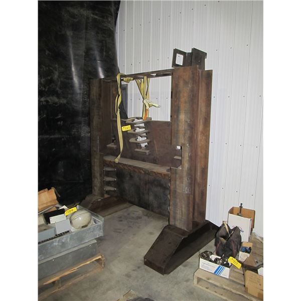 SHOPBUILT HYDRAULIC PRESS/SHEAR FRAME (NOT COMPLETELY FINISHED)