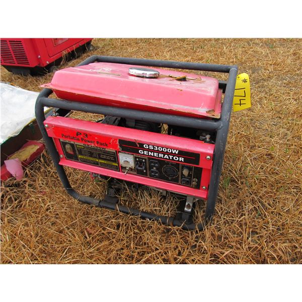 3000 WATT GAS GENERATOR (FOR PARTS)