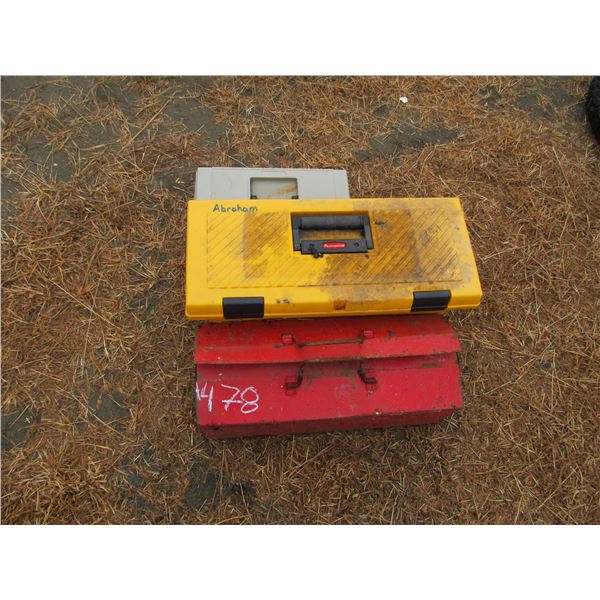 3 TOOL BOXES , ALLAN WRENCHES