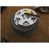Image 1 : 2 - 205/65/15 TIRES ON DODGE RIMS C/W CENTRE CAPS