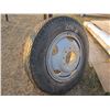 Image 1 : 750 X 20 STEERING TIRE ON BUD RIM