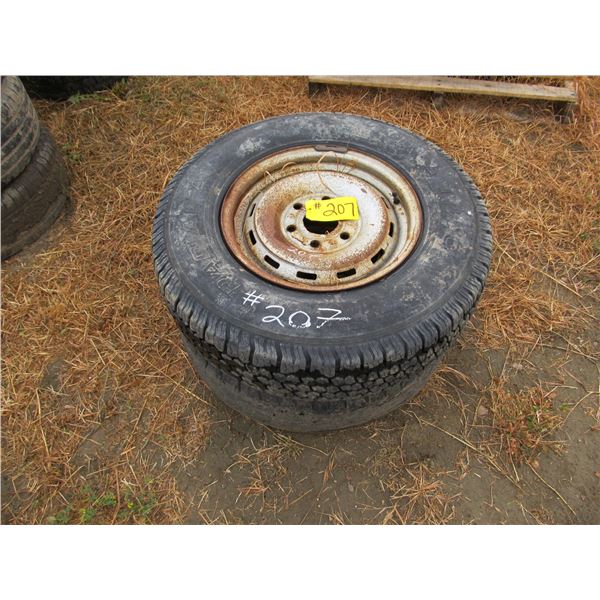 2 - 245/75/16 ON 6 BOLT RIMS