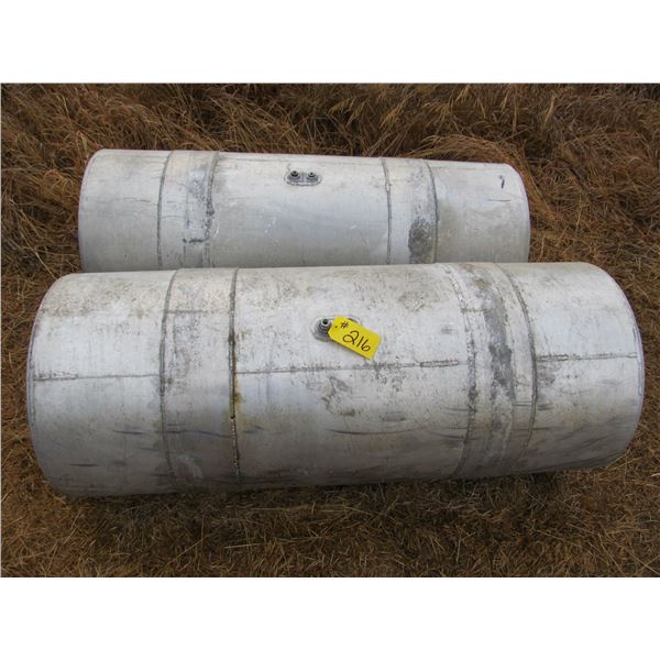 2 ALUMINUM SADDLE TANKS