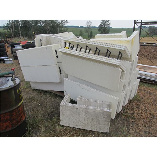 QUANTITY OF 6 1/4" STYROFOAM CONCRETE FORMS