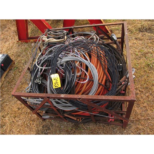 CRATE OF WIRE ROPE AND CABLE