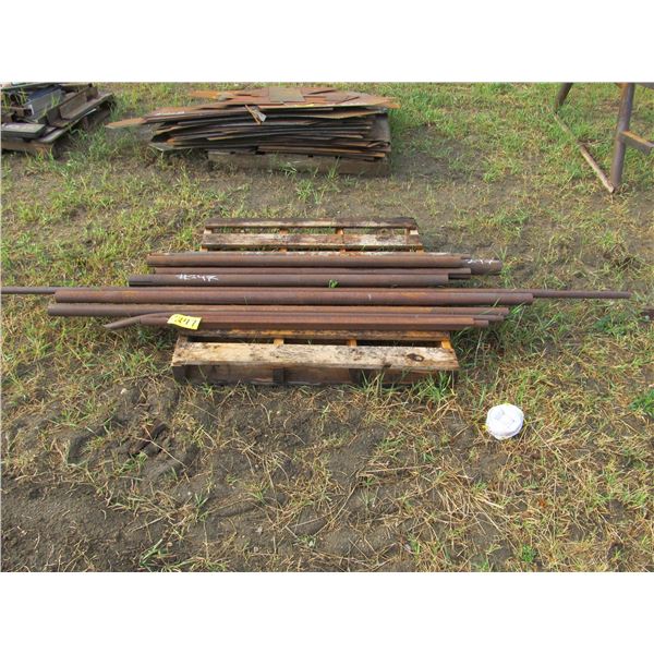 PALLET OF COLD ROLL STEEL AND SHAFT MATERIAL