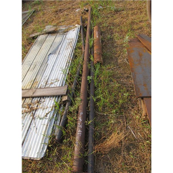 4 PIECE OF 1.5 - 3" STEEL PIPE
