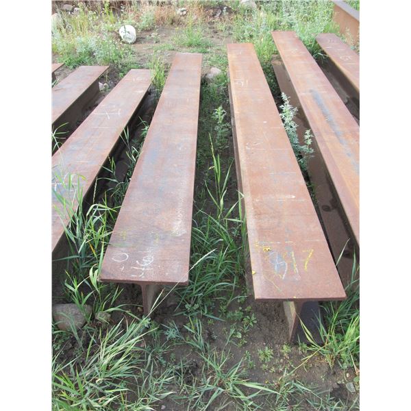 2 - 12" I-BEAMS (APPROX 10.5')