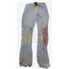 Image 1 : Underworld: Evolution (2006) - Peasant's Bloody Light Blue Denim Drawstring Pants