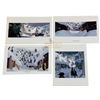 Image 1 : Harry Potter and the Prisoner of Azkaban(2004) - Set of 4 “Harry, Ron and Hermione in snowy Hogsmea