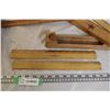 Image 3 : lot of vintage rulers plus wooden box