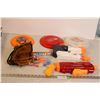 Image 1 : water guns, firzbees, 10" tball glove