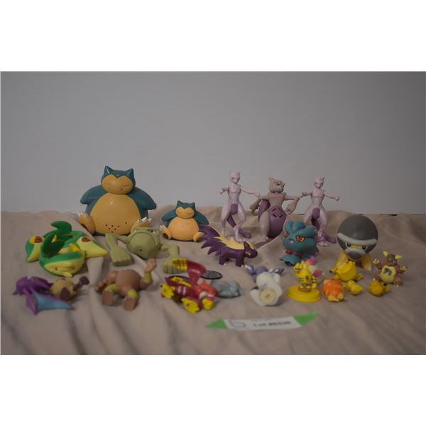 Pokemon Toys + keychains -Snorlax, Geodude, Pikachu, MewTwo, etc