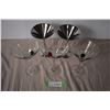 Image 1 : (5) Martini Glasses 2 stainless 2 glass