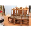 Image 1 : 6 Vintage Wooden Chairs (one reuphostered)