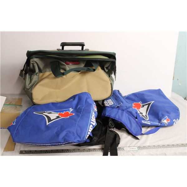 Travel Bag Lot + Toronto Bluejay backpacks