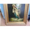 Image 3 : Canvas Painting in Vintage Looking Frame (46" Tall, 34" wide)