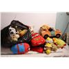 Image 1 : Bag of stuffed animals - Lightning Mcqueen, Tow Mater, Spider Pig, etc