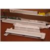 Image 2 : Window blinds (new) (1x 4ft, 3x3ft, 1x2ft) and small used roll of plastic