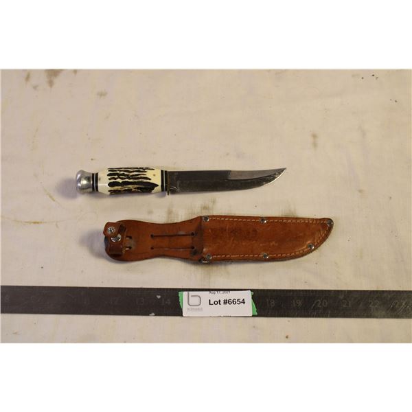 Carl Schlieper? Bone Handle Knife with Sheath