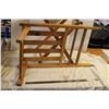 Image 3 : Vintage Folding Chair and Wooden Item