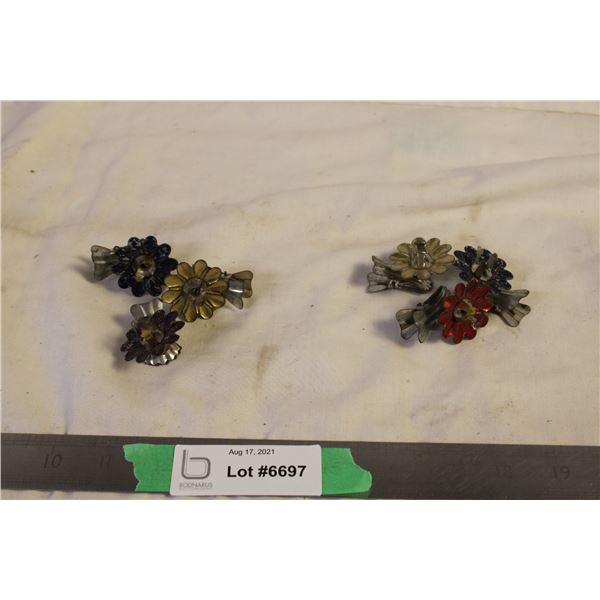 (2X THE MONEY) Vintage Clip On Broaches Total 6