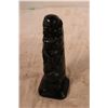 Image 2 : Inuit Black Resin Frog Totem Pole 8" Tall