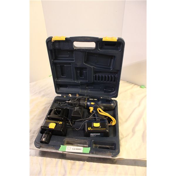 Mastercraft 12V Drill Set in Case