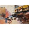 Image 1 : Shalva Phachoshvili- Original Oil on Canvas "Movie Theater"