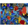 Image 3 : Vera V. Goncharenko- Original Painting on Cutout Steel and Board "Deep Sea Love"