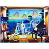 Image 2 : Ferjo- Original Oil on Canvas "Gorgeous Santorini"