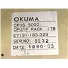 Image 7 : Okuma OPUS 5000 #E7191-183-329 CPU RACK w/ Cards