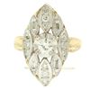 14k Two Tone Gold .55 ctw European Diamond Solitaire Ring